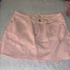 Pacsun Pink Denim Skirt
